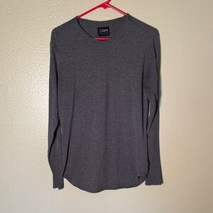 Cuts Clothing Men's Charcoal Long Sleeve Tee